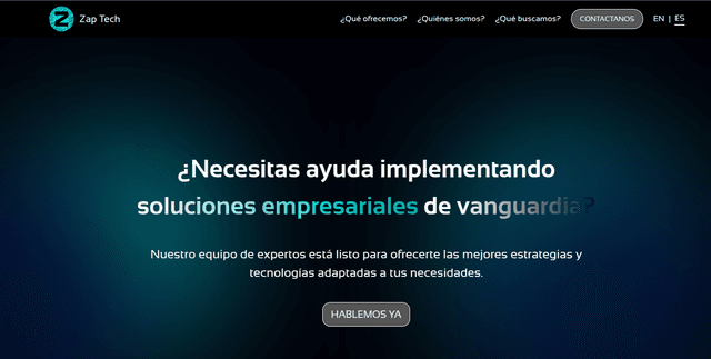 Zaptech: Sitio Web de Servicios Tecnológicos